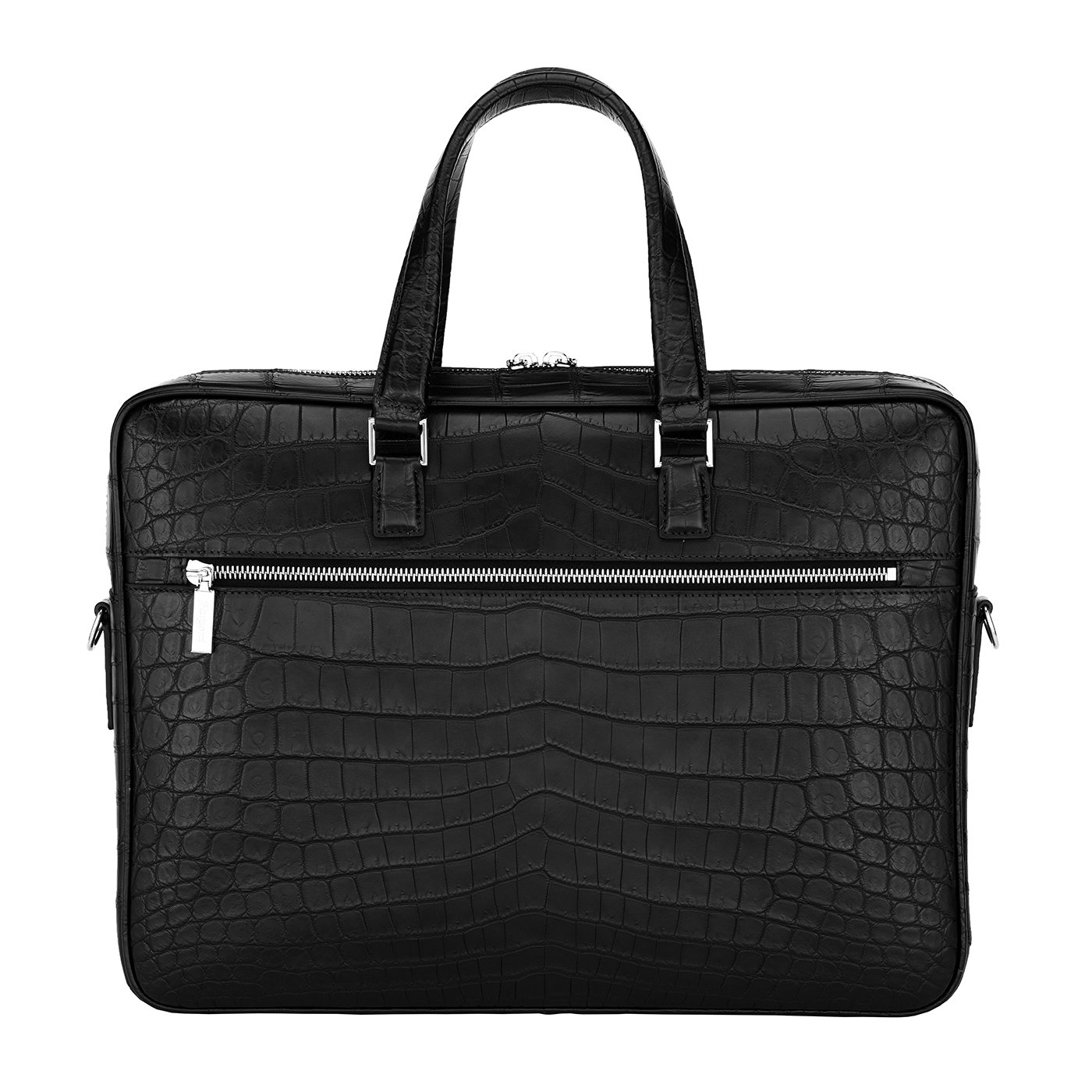 Black crocodile bag