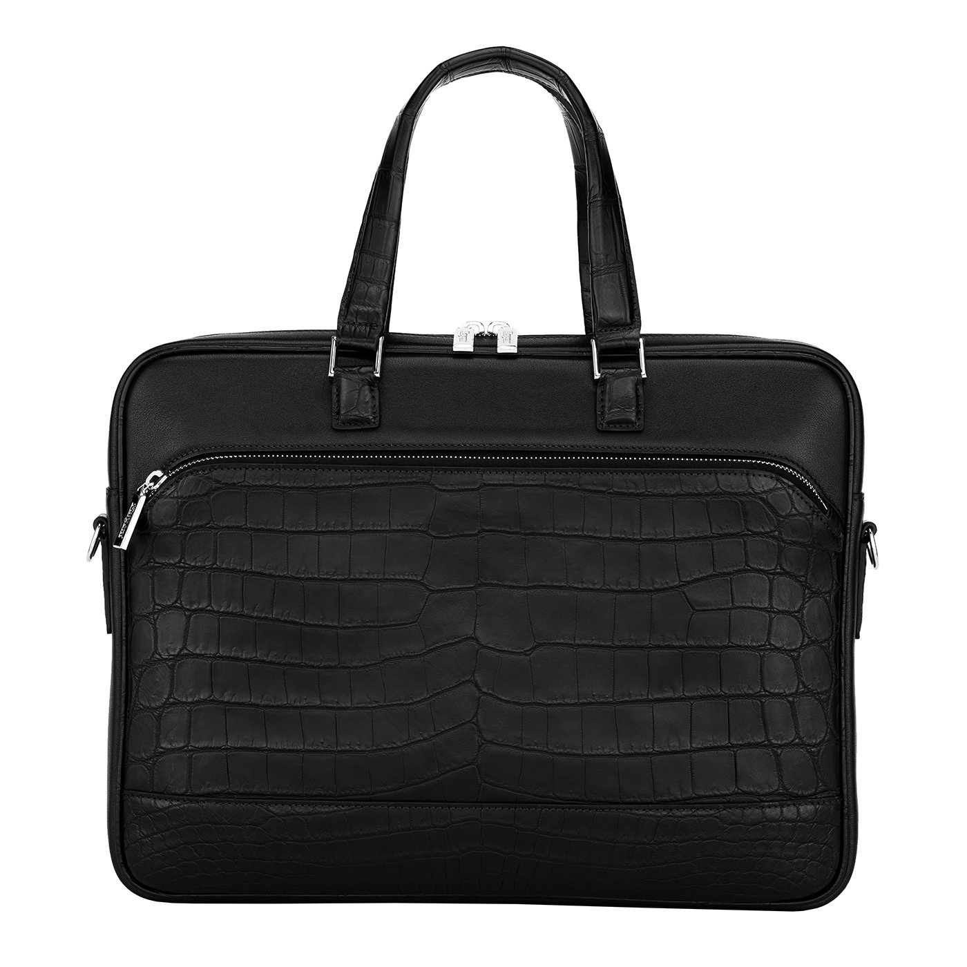 Black crocodile bag