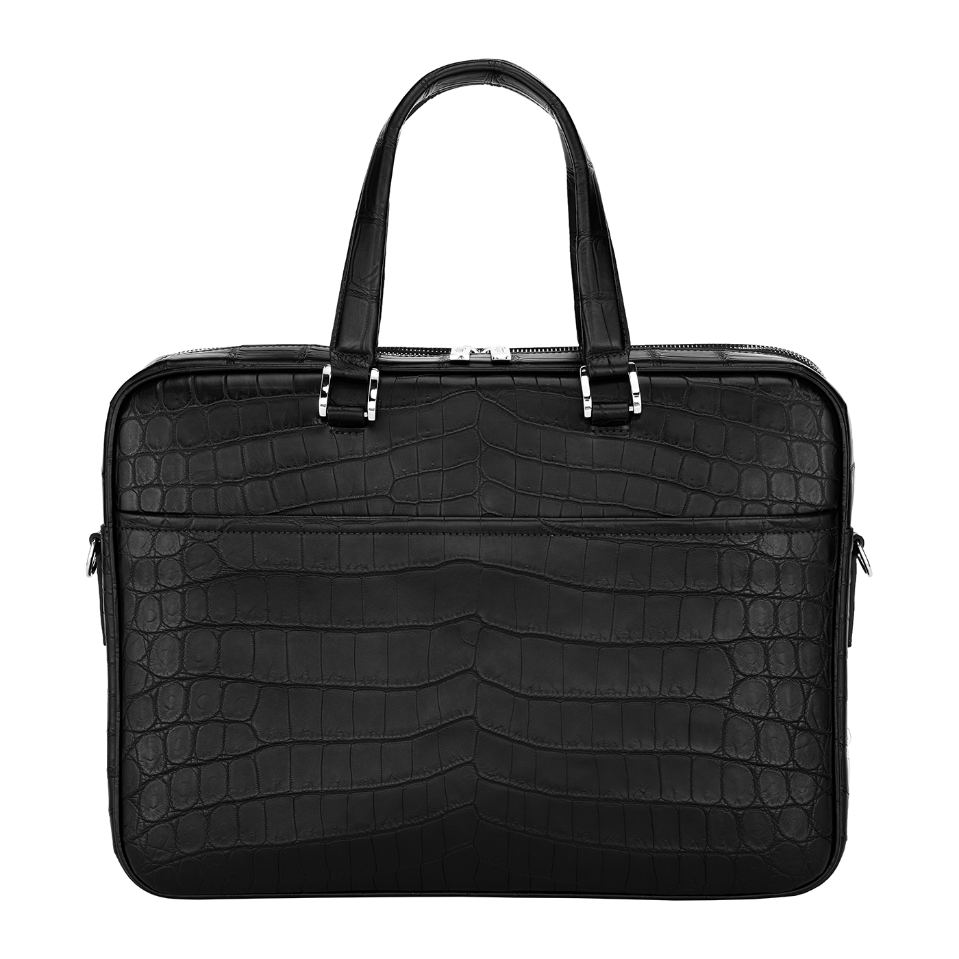 Black crocodile bag