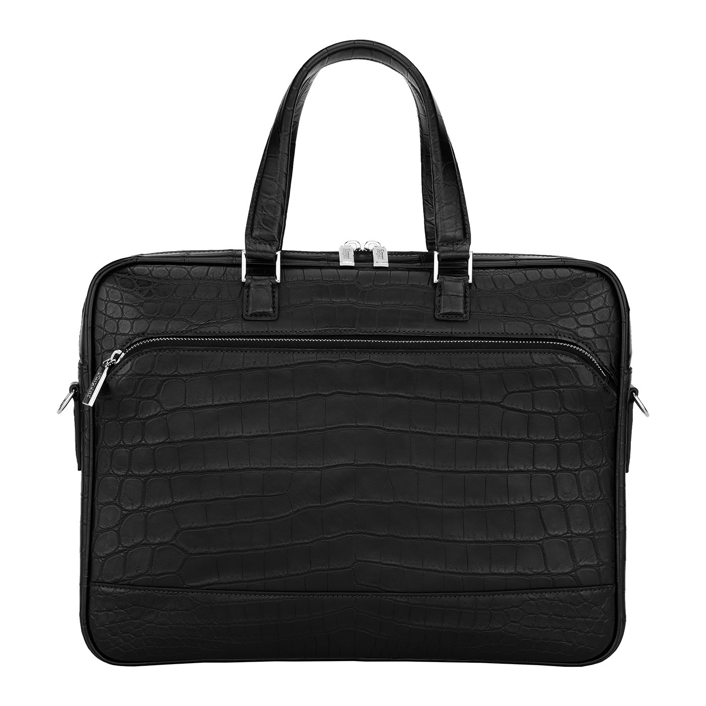 Black crocodile bag