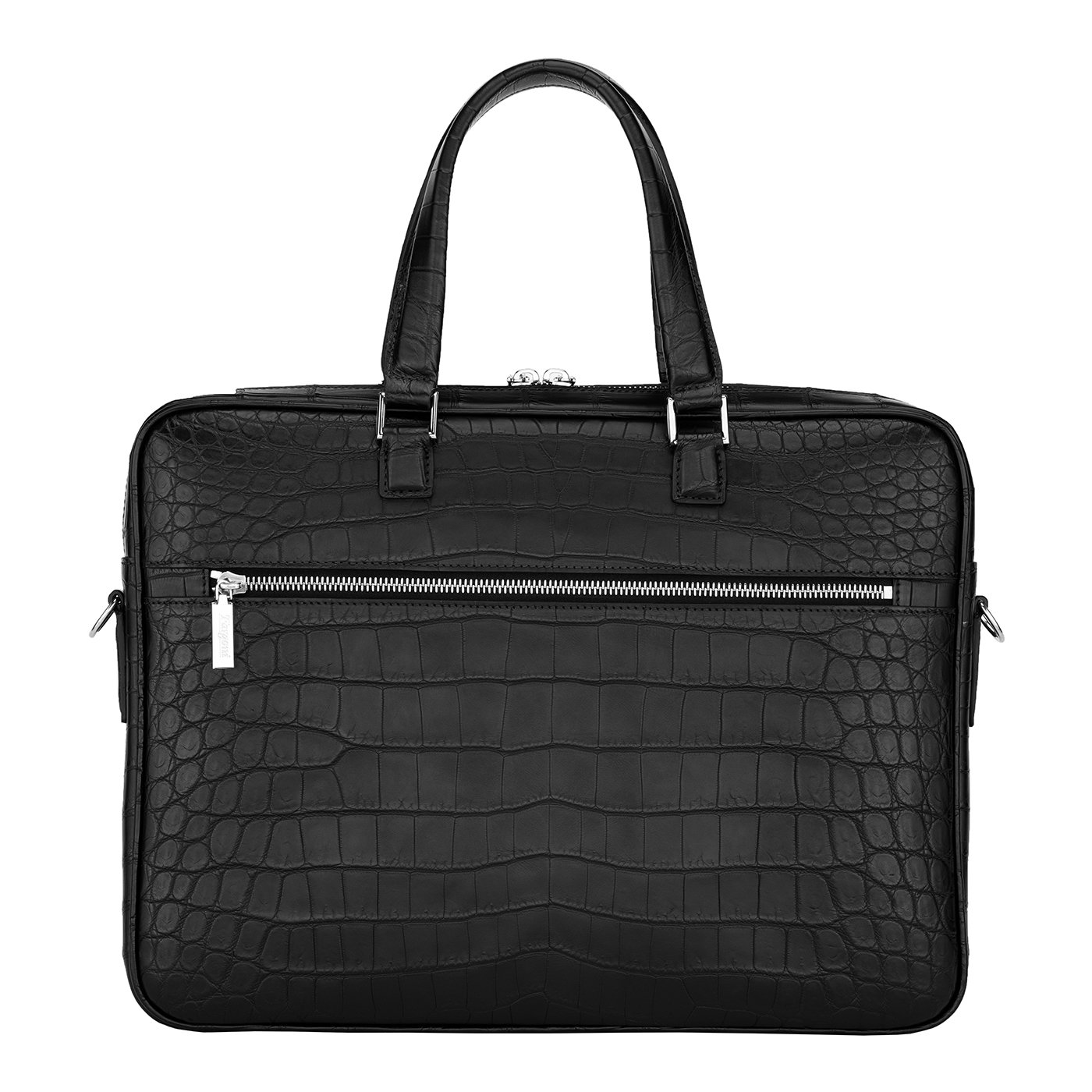 Black crocodile bag